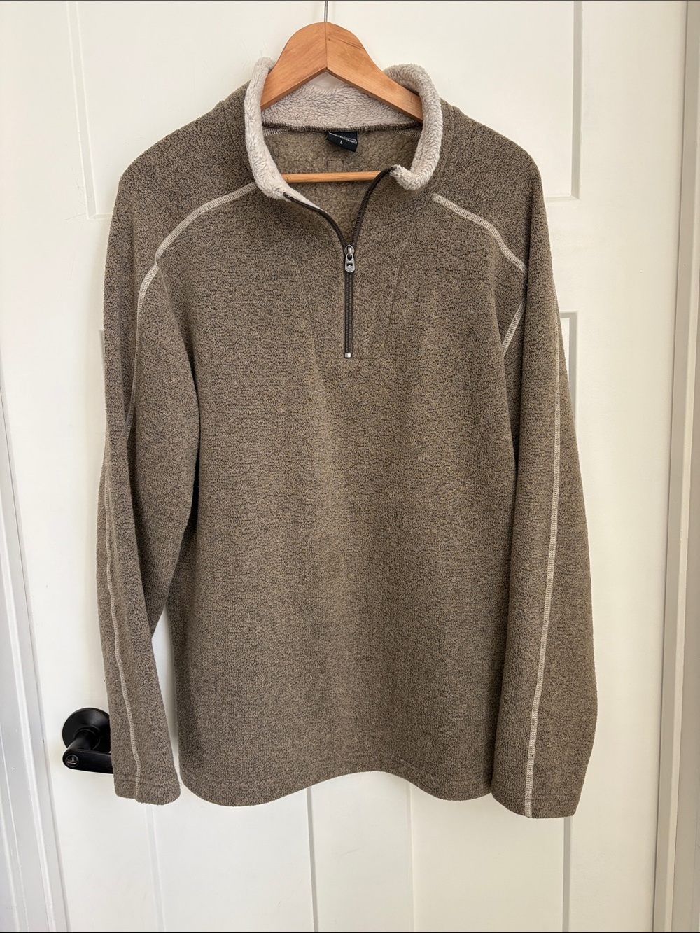 Men's KUHL Half-Zip Fleece Pullover - Taupe